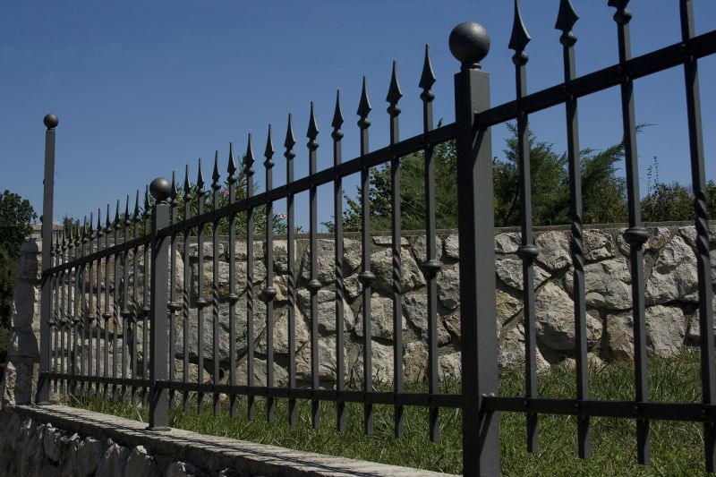 Gothic Iron Fence Installation